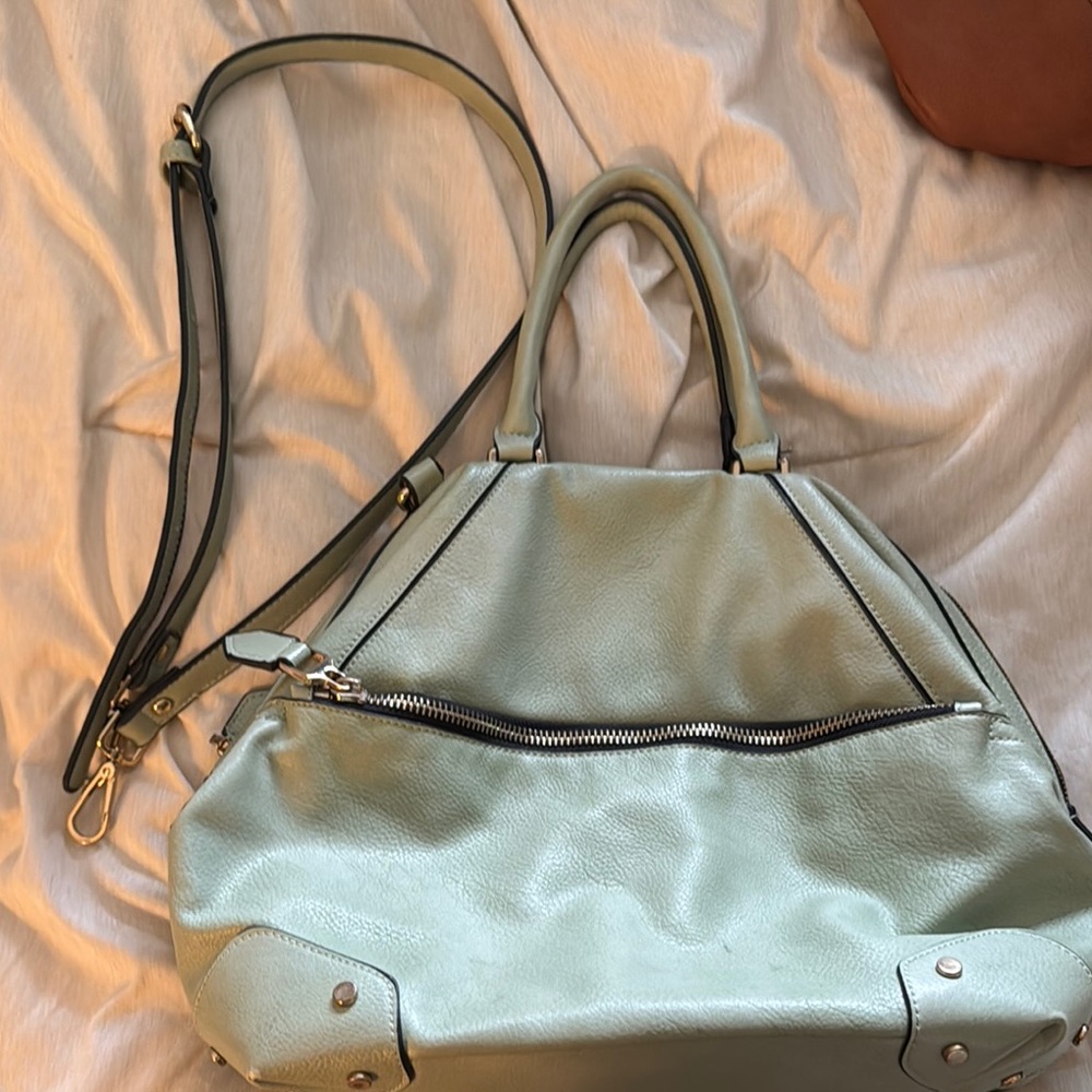Urban Expressions Green Shoulder Bag with Slouchy Design